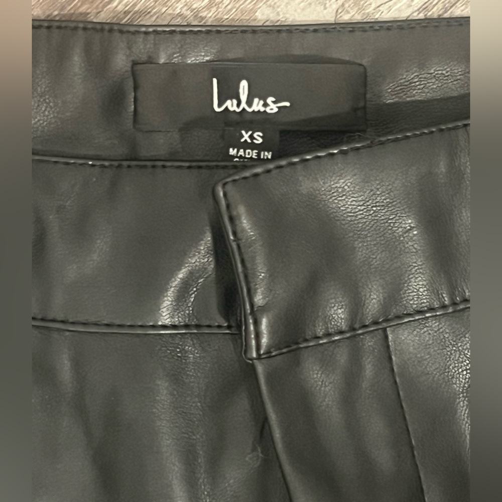 Lulus Black Leather Jacket XS